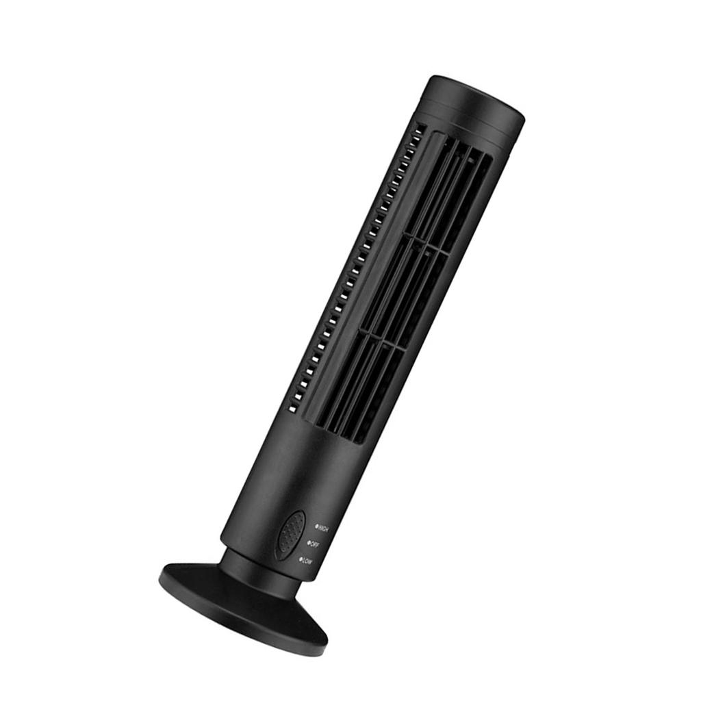 Mini Bordvifte Tårnvifte Bladløs Vertikal Elektrisk Vifte for Studier Kontor Hybel USB Plugg inn 5V DC