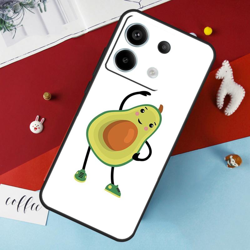 Avocado Yoga Lustiges Muster Hülle Für Xiaomi Redmi Note 14 Pro 13 12 11 10 15 Pro Plus Redmi 15 14C 10C 12C 13C 15C Abdeckung