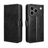 For ZTE Blade A76 4G PU Leather Case with Strap Crazy Horse Texture Phone Wallet Cover