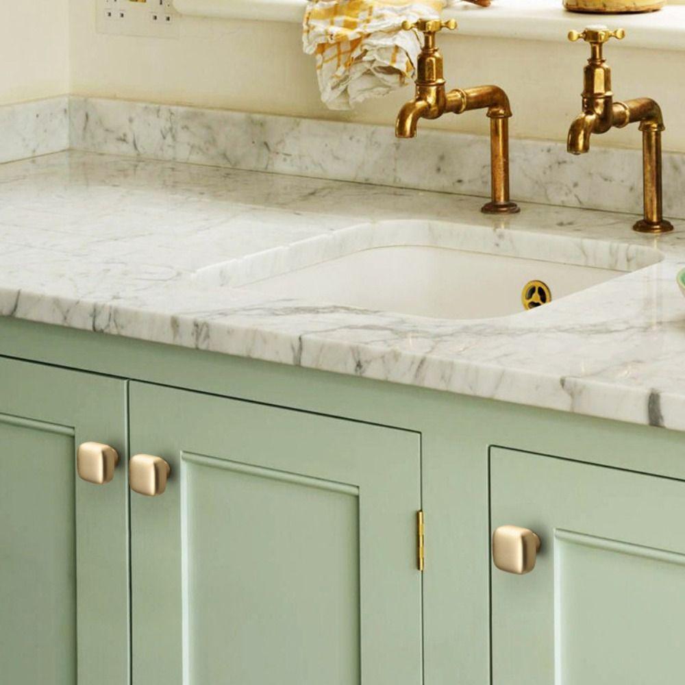 2pcs Square Drawer Knobs Pull Handles Cabinet Knob Wear-resistant Door Knob  Furniture