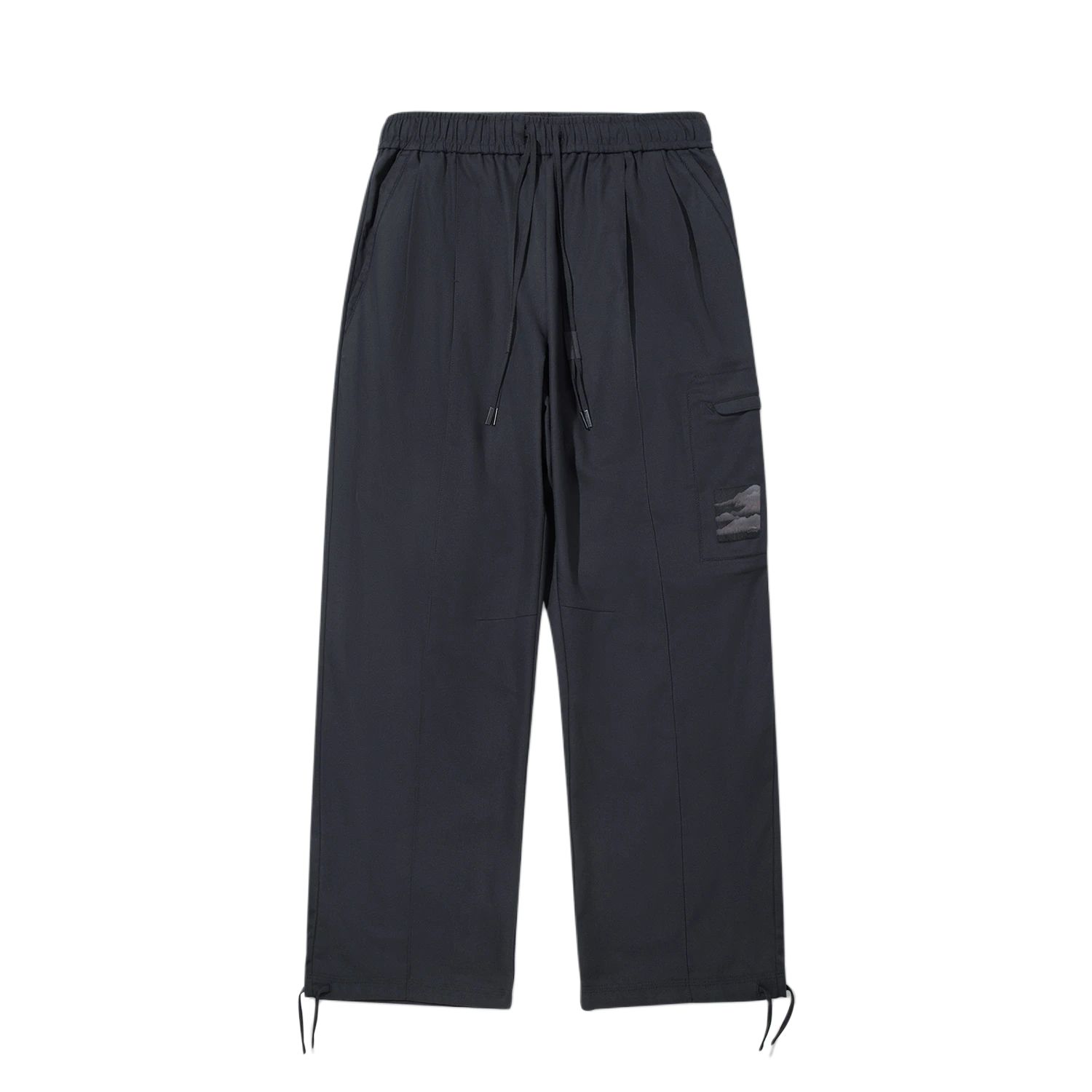 Li Ning Однотонные Простые Универсальные Свободные Повседневные Брюки Мужские низ AKXV453-2 XL