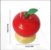 Press Type Toothpick Holder Apple Shape Automatic Toothpick Dispenser Compact Design Kitchen Table Accessory Durable Plastic Material