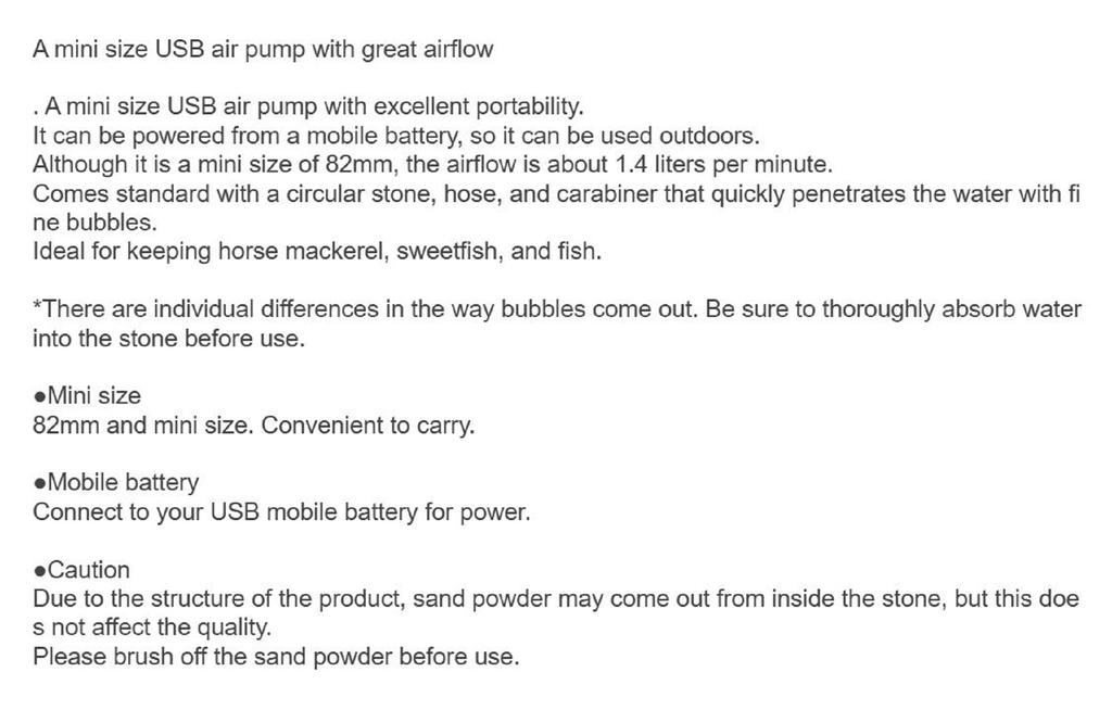 Prox PX318SW USB Mini Air Pump 82mm Snow White (3244)