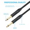 Professional 1/4Inch Instrument Cable For Electric Guitar To Mixing Consoles PVC Instrument Wire Electric Guitar Cable