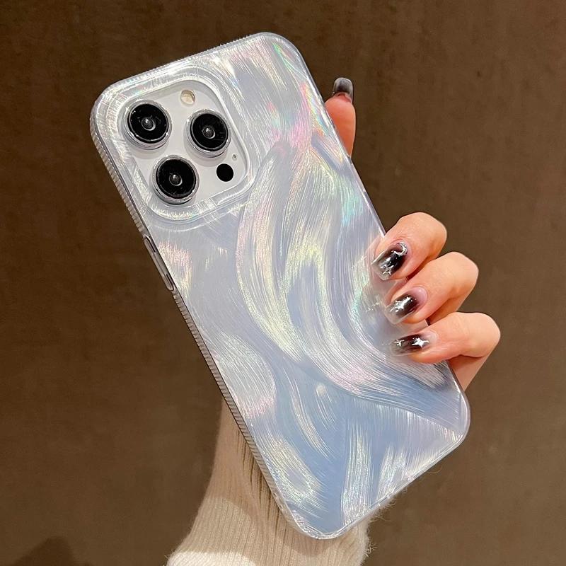 

Luxury Camlet Laser Phone Case For For Iphone 11 12 13 14 15 16 Pro Max Plus Shockproof Bumper Back Cover For iPhone 14 Plus
