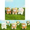 Charming Small Bow Tie Teddy Bear Plush Doll Keychain Fluffy Keychain Accessory