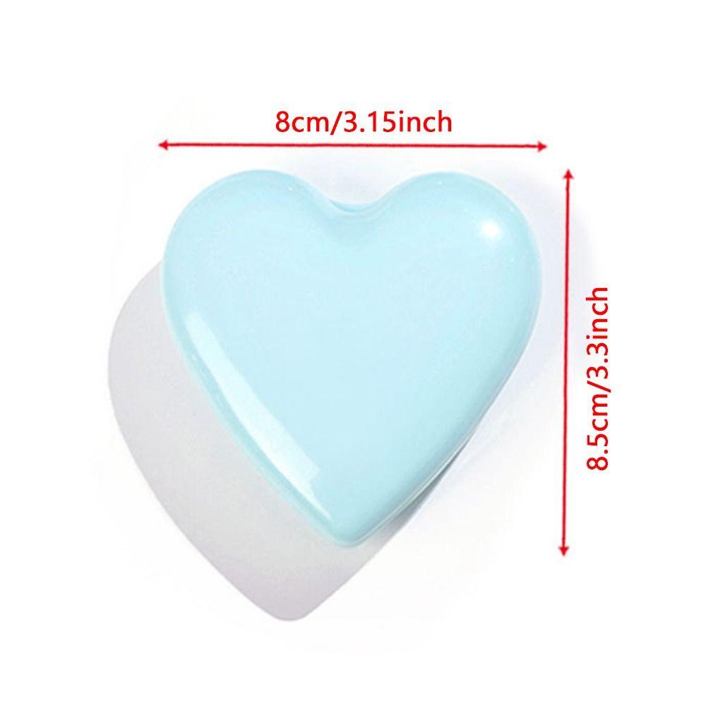 Candy Color Heart Hair Comb with Mirror Mini Anti-static Folding Airbag Comb Air Cushion Comb Hairdressing Massage Comb