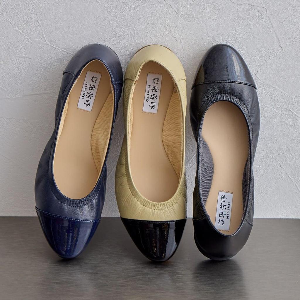 Himiko (Himiko) Web-exclusive design plain sneaker pumps / 643150 Black 245