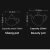 Dehua White Porcelain Teapot Jade Like Smooth Texture Simple Style Kung Fu Tea Set Chinese Home Office Brewing