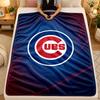 Flanell-DeckeChicago Cubs Warm Weich Überwurfdecke für Innen Sofa Bett Wohnzimmergebrauch