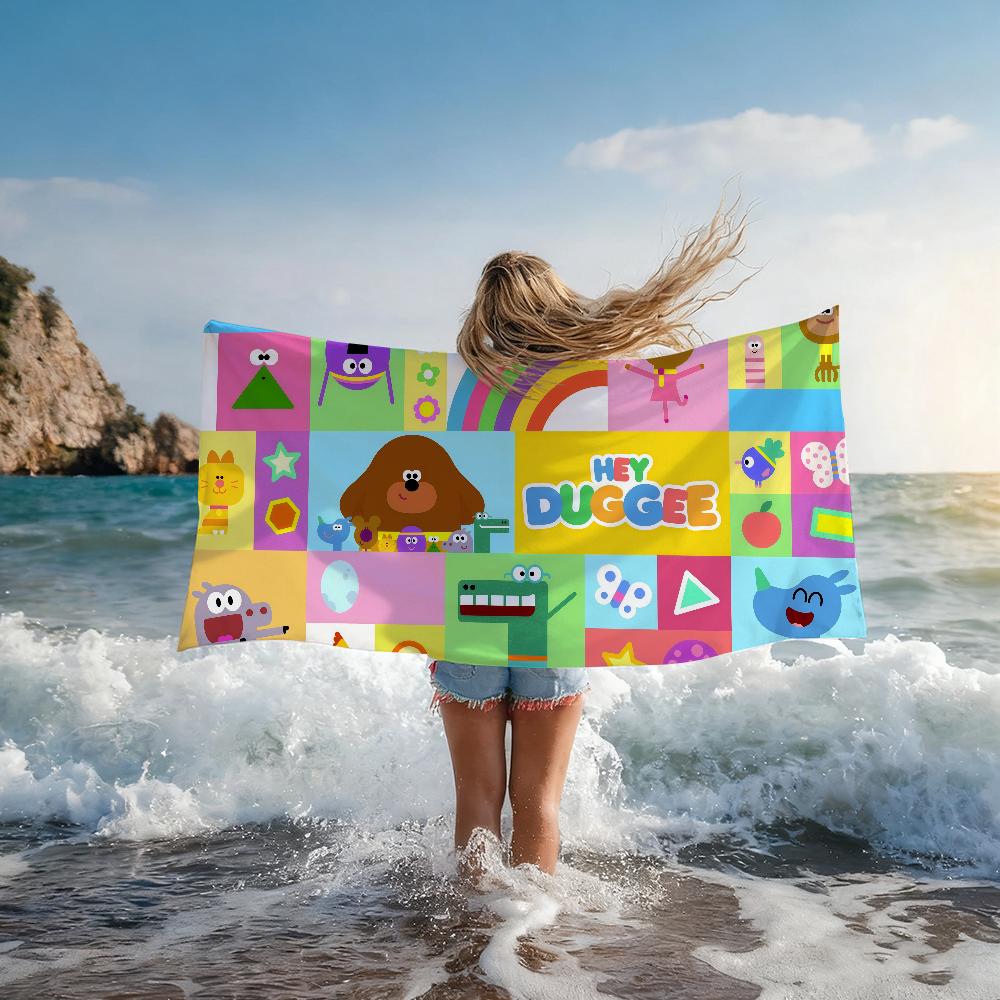 Cartoon H-Hey D-Duggee kid Towel Quick Drying Beach Towels Are Suitable For Swimming Pools Camping Yoga And The Gym