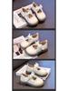 Chic Girls' White Princess Dress Shoes, 2025 Autumn Collection, Soft Sole Leather, Casual Elegance