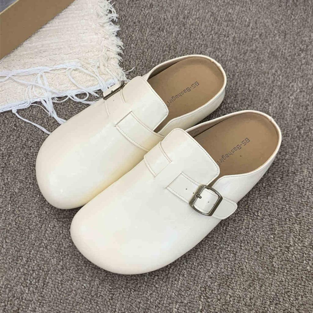 Fashion Walking Cozy Casual Closed Toe Half Slipper Loafers Female Fashion Slingback Slip On Mules For Women Platform New 2025 Comfort
