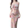 2026 New Women's Three-Piece Bikini Set - Trendy Vacation and Hot Spring Swimwear.