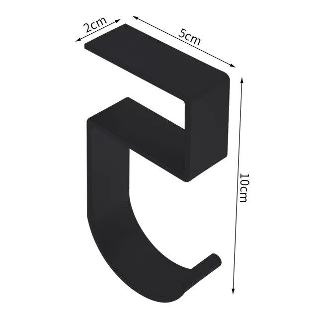 

Портативний підвісний гачок для сумки Студентський стіл Бічна підвісна сумка Артефакт Знімні мобільні тримачі для сумок Багатофункціональний настільний гачок чорний