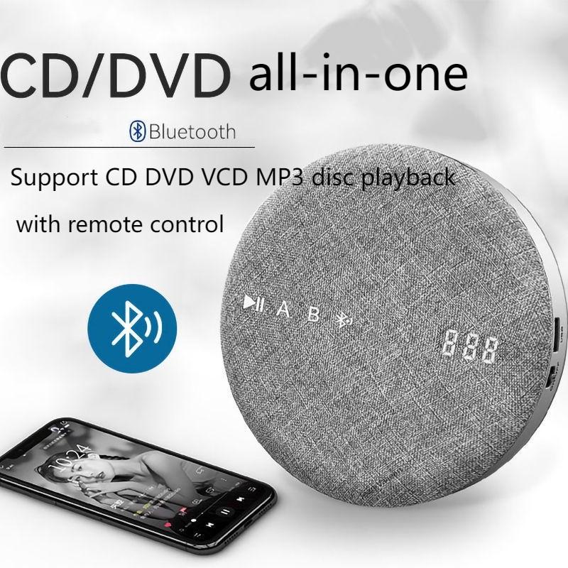 DVD VCD MP3 Hifi With Speaker USB Vintage Music With Remote Control Stereo Home Study Walkman Portable Bluetooth CD Player