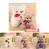Cute Cartoon Rose Teddy Bear Plush Toy Doll Pillow Wholesale Factory Supplier