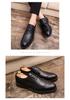 Men's Large Size Spring Leather Brogue Shoes - Casual & Formal Lace-up Low-tops