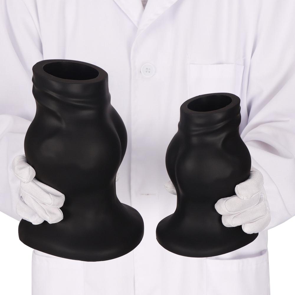 Premium Hollow Liquid Silicone Anal Plug - Soft Fist Design Anal Sex Toy for Men & Women, Butt Plug Expander for Anal Training and Solo Play