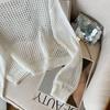 Spring Autumn Sunscreen Knitted Sweater Tops Women Korean Fashion New Long Sleeve Hollow Out Loose Short Tops Cover Up Hollow Thin Blouse 1410