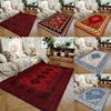 Premium Red Blue Persian Turkish Style Carpet Elegant Living Room Rug Luxurious Bedroom Hallway FloorMat Classic Home Decor Gift
