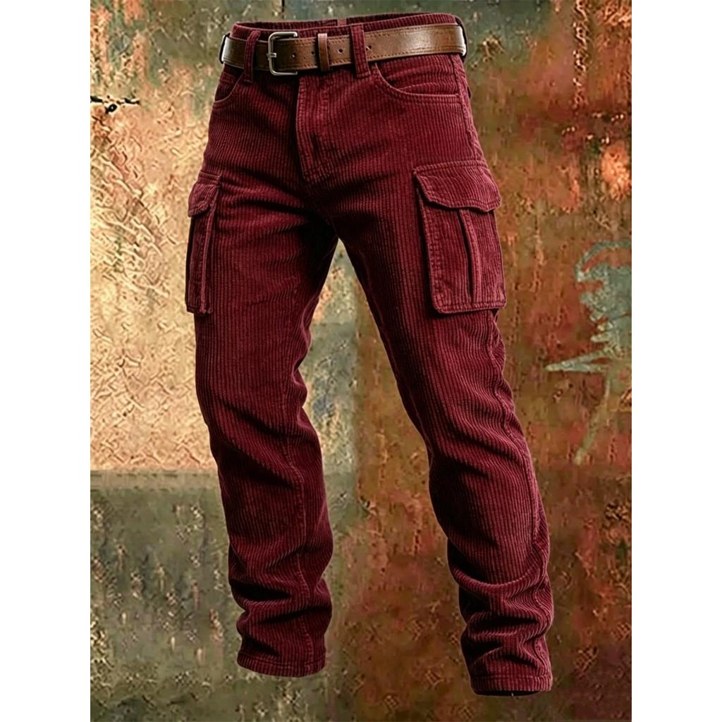 Pánské Módní Nový Styl Ležérní Vícekapesní Slim-fit Cargo Kalhoty pro Venkovní Trend, Dlouhé Kalhoty pro Fitness