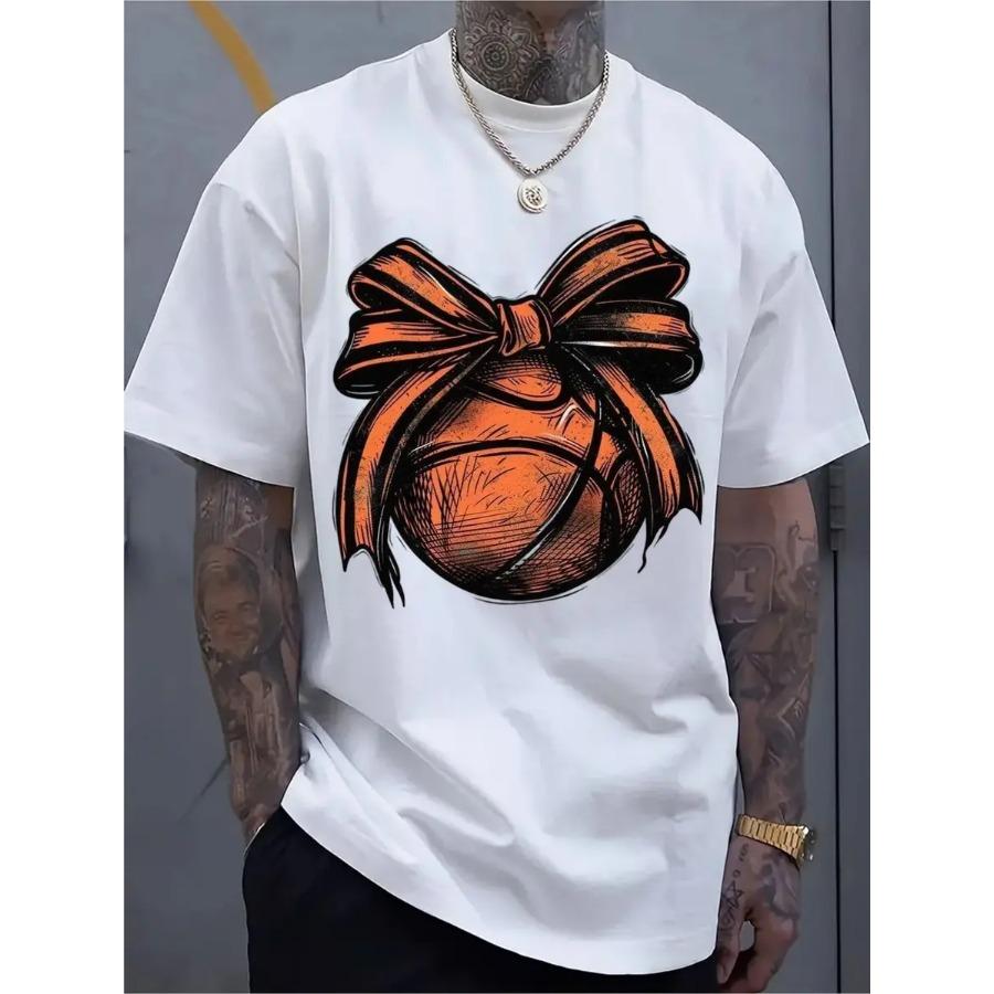 

Summer Short-Sleeved Casual for Sports Shirt for Men Featuring a Stylish 2D Print, Made from Stretchy And Comfortable S
