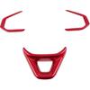 2023 2024 for Chevrolet Trax Steering Wheel Decorative Cover Trim ABS Red Interior Car Accessories 3pcs