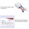 36V 500W Brushed Speed Controller with Throttle Grip Motor Controller  Electric Bicycle