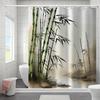 1Pc Of Classic Style Modern Art Vibrant Floral And Leaf Beautiful Energetic Nature Digital Print Shower Curtain For Home Decor
