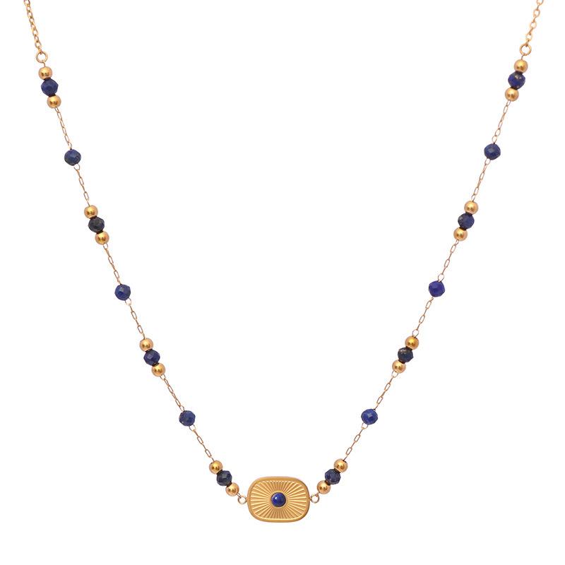 Lehký luxusní retro náhrdelník pro ženy na léto, výklenkový high-end set řetízku na klíční kost