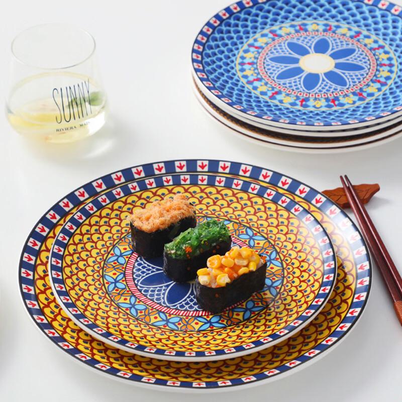 European Style Ceramic Sushi Dinner Plate Set