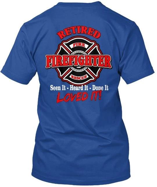 

Retired Firefighter 1 TTshirt Made in the USA Size S to 5XL 4XL