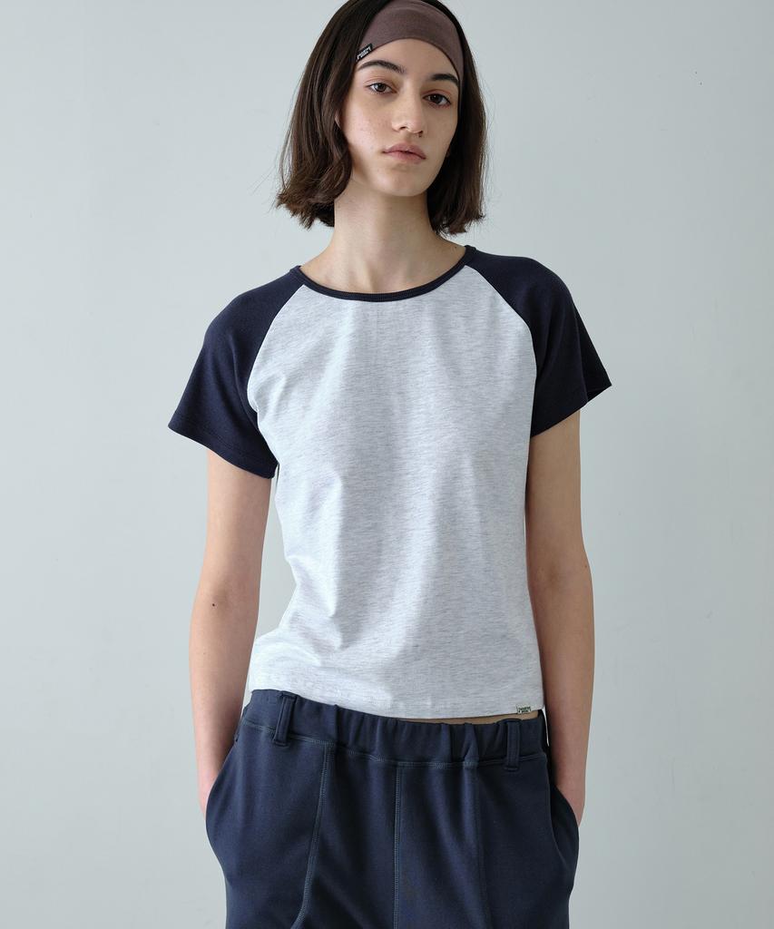 Simeteuligpeosenteu Raglan Baby T-Shirt / Melange Gray