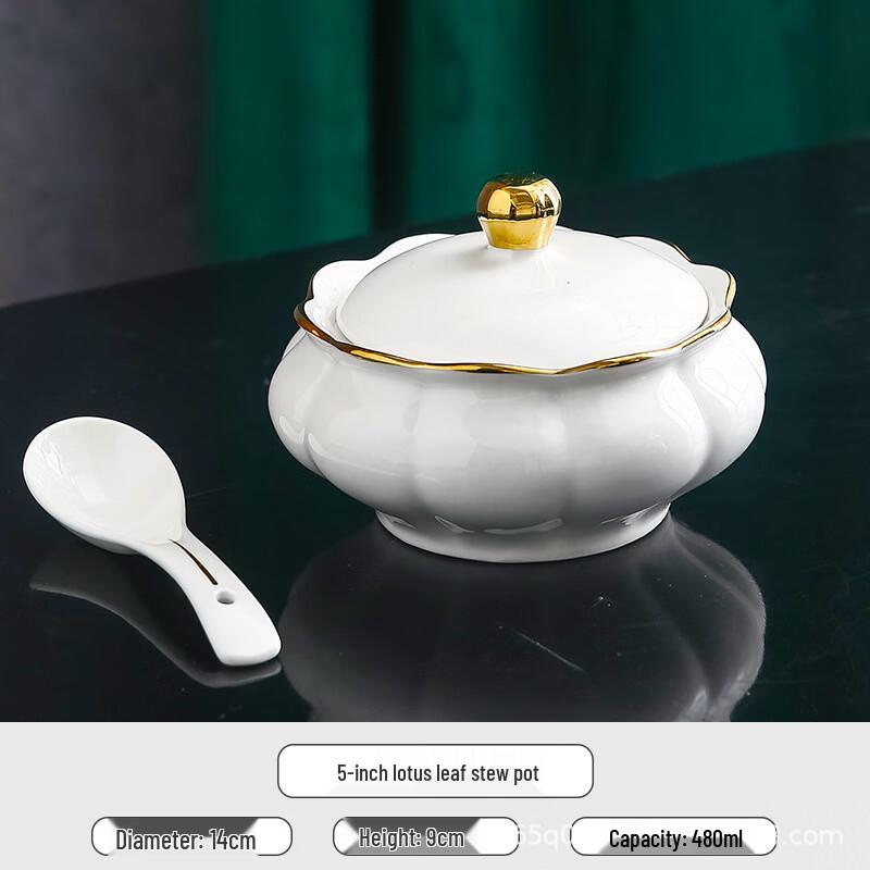 Ceramic Double-Boiler Stew Pot