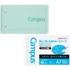 KOKUYO Campus A7 Binder, Size, Green, Loose-leaf, 1-pack (AM-Lu-NP110G-SP)