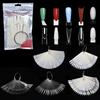 Scalloped Color Card Nail Art Multi Style Nail Polish Display Swatch Nail Art Practice Color Card
