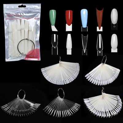 Scalloped Color Card Nail Art Multi Style Nail Polish Display Swatch Nail Art Practice Color Card