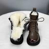 Thick Soled Short Boots for Women  New Autumn and Winter Round Toe Single Boots with Plush and Thickened Short Boots
