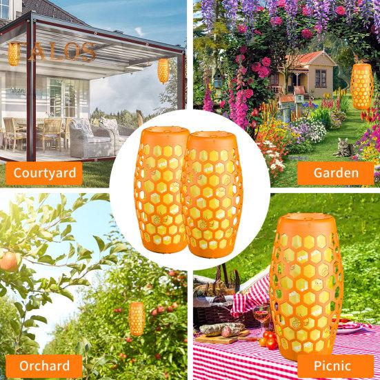 1 Pair Wasp Traps Eco-Friendly Bright Color Easy To Install Indoor/Outdoor Hanging Paper Wasps Bee Traps Catcher