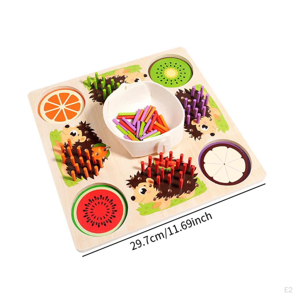 Zabawki do sortowania kolorów Wczesna edukacja Rozpoznawanie Kolorowe patyczki Zabawka sensoryczna dla chłopców i dziewczynek