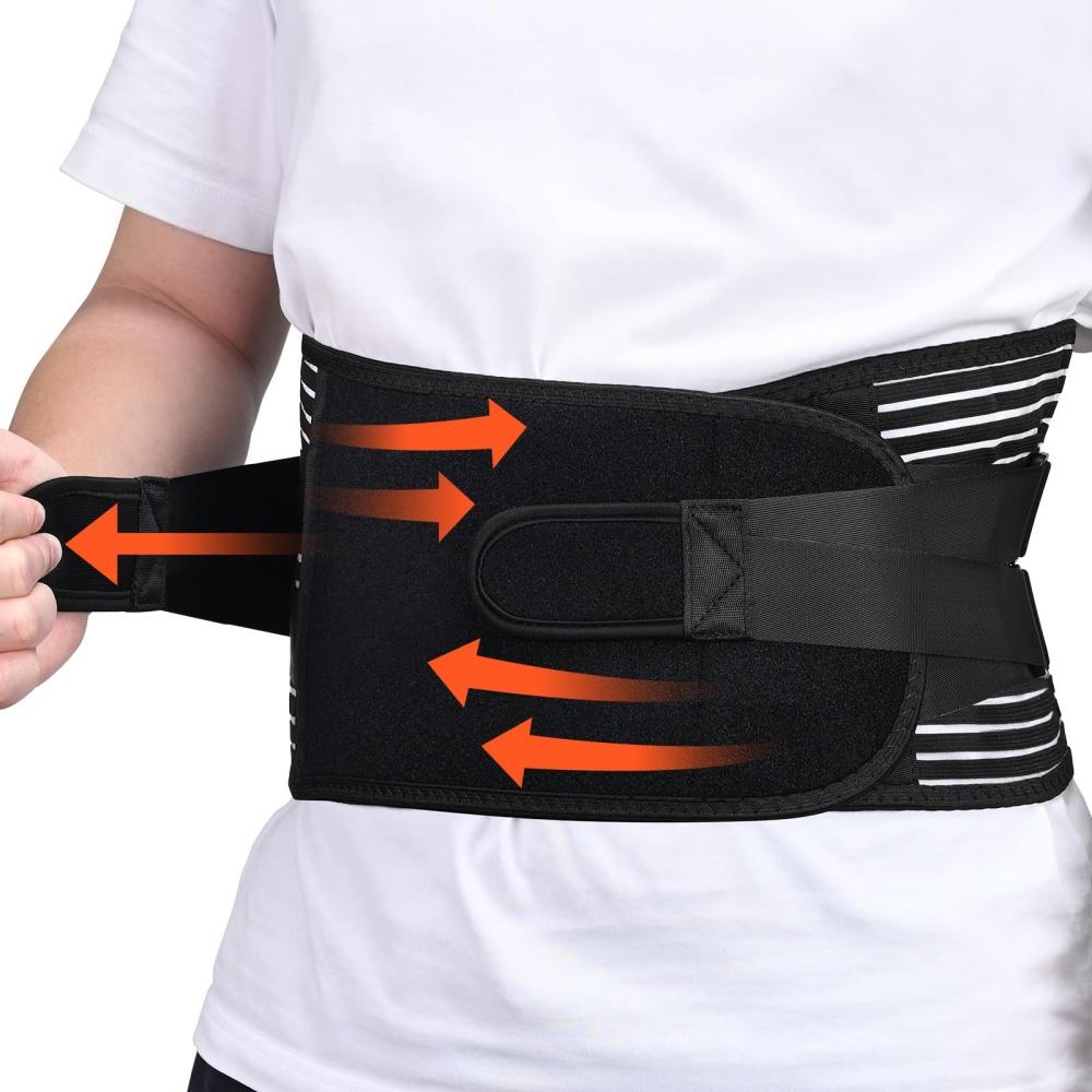 Adjustable Waist Trainer Belt Lower Back Brace Lumbar Support For Gym Fitness Sports Sweat Waist Protector S