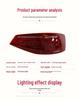 LED Taillight Assembly with Sequential Turn Signal for 2015-2018 Volkswagen Sagitar, Magotan Style