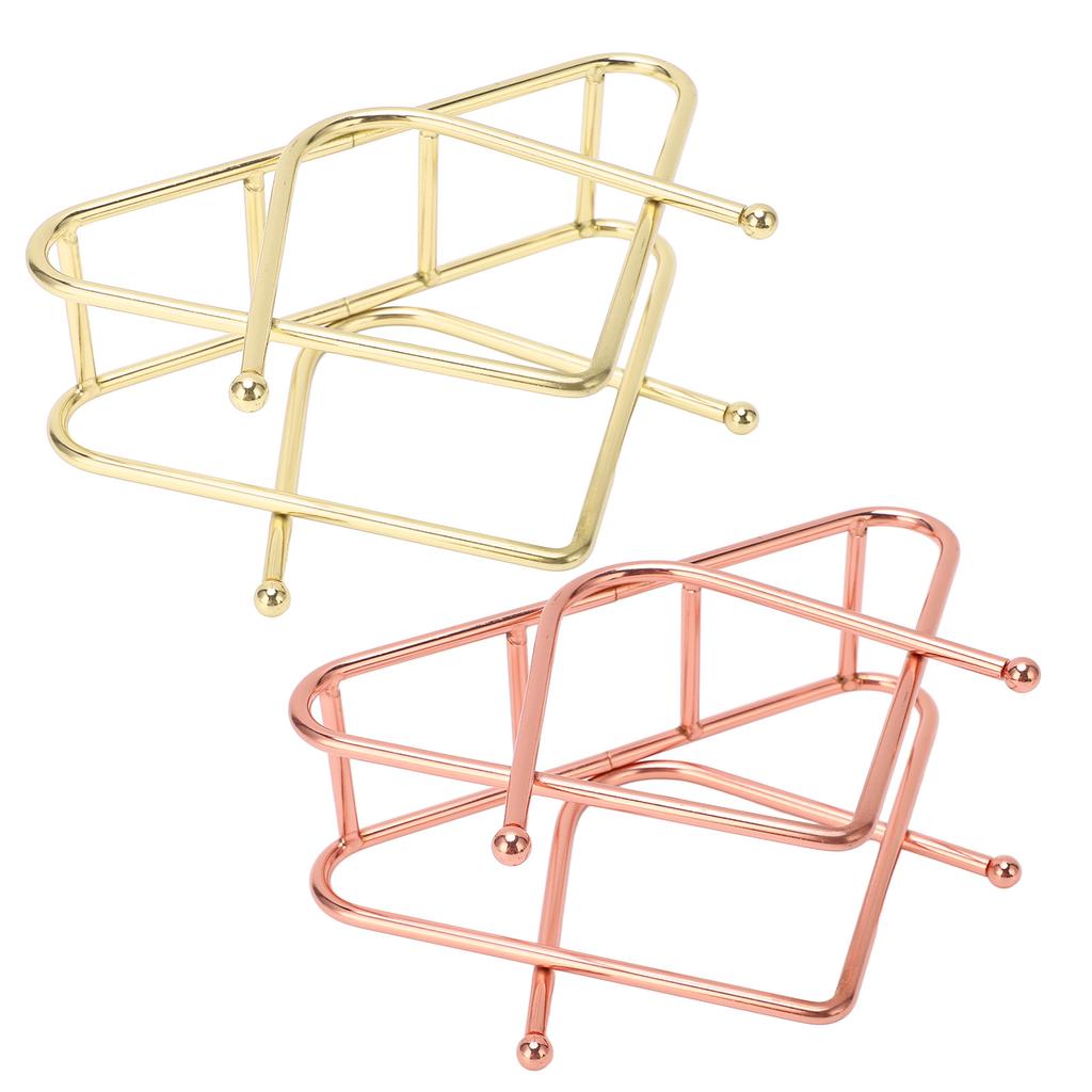 Napkin Holder Iron Art Vertical Style V Shape Large Capacity Bottom Thickening Widening Design Paper