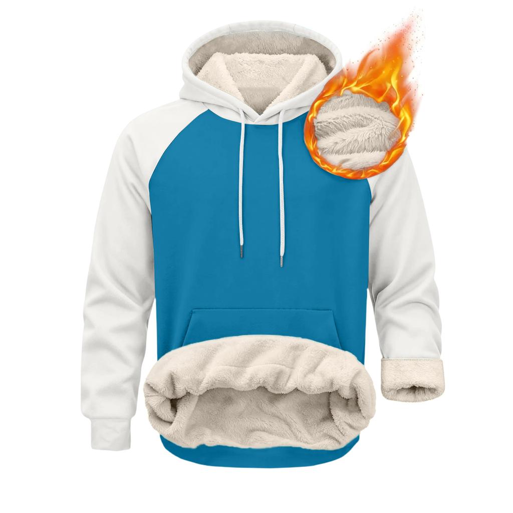 Men's Casual Long-Sleeve Fleece Hoodie With Pockets