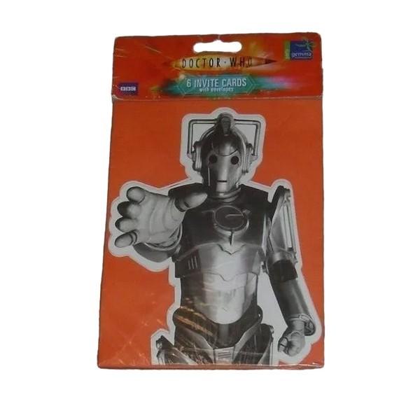 Doctor Who Convites do Cyberman (Pacote de 6) One Size