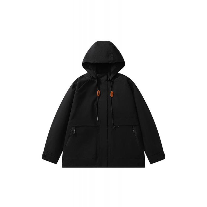 Men s Spring & Autumn Hooded Mountain Jacket: Functional, Scruffy Cool Style for Outdoor Work & Camping 3XL