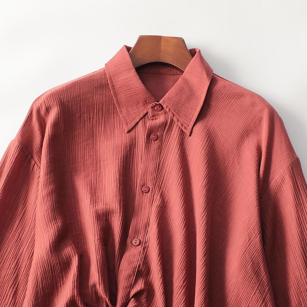 Autumn Long Sleeve Mid-Length Women's Shirt