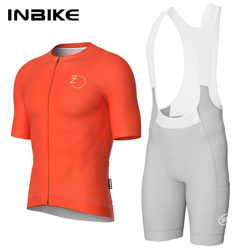 Men's Cycling Jersey Set Summer Biking Clothing Road Bike Jersey Short Sleeves Breathble Bib Shorts Pants Padded for Men
