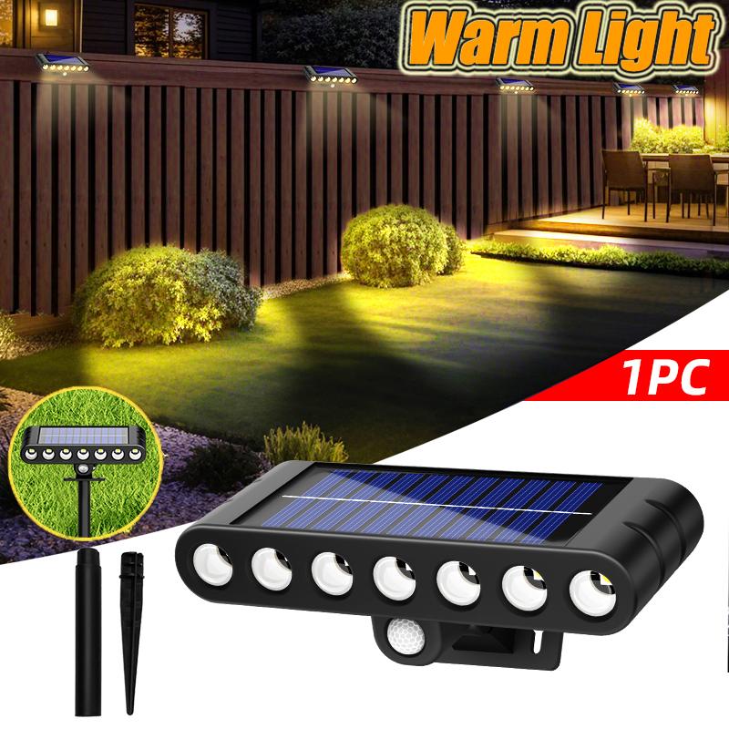 1/2/4PCs Solar outdoor Adjustable spotlights 120° lawn light 7 LED ground lamp for garden swimming pool trees courtyards Pathway